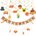 thumbnail image 1 of 1 juego Banner de acción de gracias Colgando Swirl Decor Festival Colgante Colgante Foto Prop HOMEMAXS 11877005-MX, 1 of 6