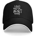 thumbnail image 2 of I Really Just Can't Adult Today Hat Classic Low Profile Baseball Cap Adjustable Golf Dad Hats, 2 of 8
