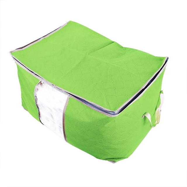 Organizador De Ropa Plegable Para Edredón, Caja De Almacenamiento De Ropa Para Debajo De La Cama, Bolsa A Prueba De Polvo, Color Verde