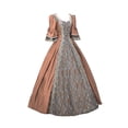 thumbnail image 2 of TUWABEII Women's Homecoming Dresses,Fashion Womenl Vintage Gothic Court Gown Cake Skirt Lace Clashing Dress, 2 of 3