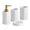 White, variant on MOMOJIA Ceramic Bathroom Essential Set Slip Resistant Base Smooth Glazed Surfaces