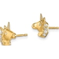 thumbnail image 2 of 14K Yellow Gold Madi K Unicorn Cz Stud Earrings Made In Vietnam se2899, 2 of 5