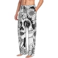 thumbnail image 6 of Disketp Floral Sugar Skull Portrait Men's Pajama Pants - Ultra Soft Fleece Sleep and Lounge Pants (Size: S-XXL)-XX-Large, 6 of 6
