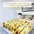 thumbnail image 6 of Christian Gift for Women, Religious Gifts Sunflower Throw Blanket with Inspirational Healing Bible Verse Graduation Gifts Encouragement Gifts for Women and Man, 6 of 6