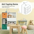thumbnail image 6 of Costway Kids Toy Storage Cubby Bin Floor Cabinet Shelf Organizer w/2 Baskets White, 6 of 9