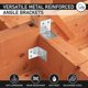 thumbnail image 2 of 20 x Corner Brace (32 x 32 x 38 x 1.5) Right Angle Fixing Bracket L Shaped Bracket, Steel 90 Degree Angle Bracket, Corner Brace, 2 of 5
