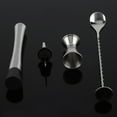thumbnail image 4 of Drinking Mixing Set,4pcs/ Set Durable Stainless Stainless Steel Cocktail Mixing Tool Cocktail Mixing Set Convenient Use, 4 of 8