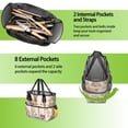 thumbnail image 6 of Garden Tool Bag,Shiba Inu Garden Tool Organizer,Garden Gifts,Waterproof Multi-Pocket Garden Tool Storage 11.8x5.5x11.4 Inch(Tools NOT Included), 6 of 6