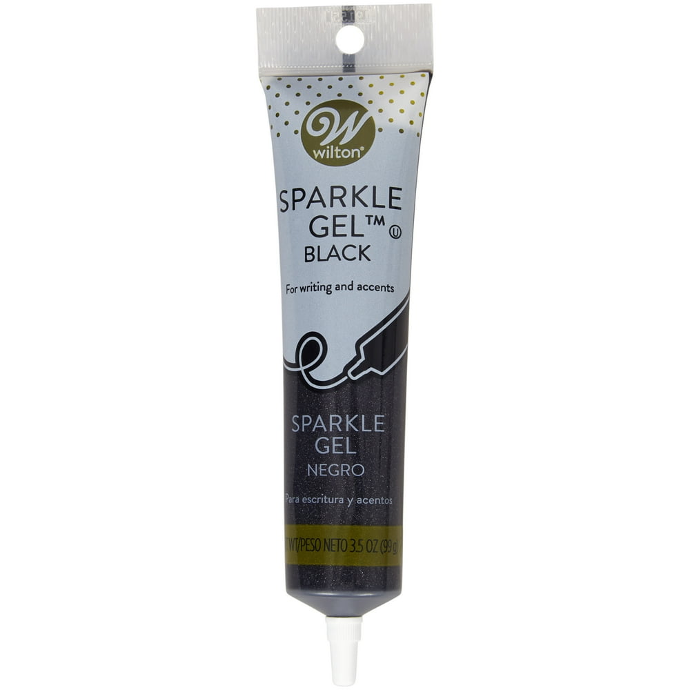 Wilton Black Sparkle Gel Frosting, 3.5 oz.