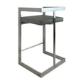 thumbnail image 3 of Bar Chair with Gray Polyurethane Cushion and Stainless Steel Base, 3 of 4