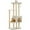 Beige, variant on Demi Bonn 53" Modern Wooden Cat Tree Tower for Indoor Cats, Multi-Level Cat Condos with Long Scratching Posts and Scraping Columns, Beige