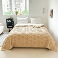 thumbnail image 2 of DJN Home & Garden Double Soccer Grid Blanket Tower Velvet & Velvet Thickened For Warmth, 2 of 9