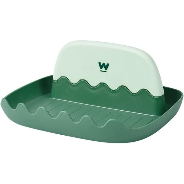 Soporte para tapa de olla, soporte para cucharas, soporte para utensilios de cocina, bandeja de plástico para cucharas de cocina, soporte de almacenamiento
