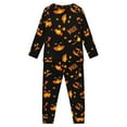 thumbnail image 3 of Renewold 11-12 Youth Boo Pajama for Jogger Sleep Soft Pullover Tops & Long Pant Set of 2 Warmth Leisure Sleep Nightclothes Shirt Cozy Sleepwear Clothing,Halloween Day, 3 of 5