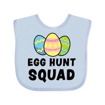 Inktastic Egg Hunt Squad with Easter Eggs Boys or Girls Baby Bib