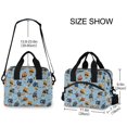thumbnail image 2 of FORMRS Reusable Lunch Bag for Work School Leakproof Insulated Cooler with Adjustable Shoulder Strap, Cartoon Hockey Pattern, 2 of 6