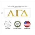 thumbnail image 2 of Pro-Graphx Alpha Gamma Delta Greek Sorority Sticker Decal, 2.5 Inches Tall, Gold Foil, 2 of 7