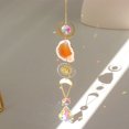 thumbnail image 4 of Receptor De Luz Crystal Light Catcher Devil Eye Planet Campanas de viento de metal para la pared del hogar (naranja), 4 of 7
