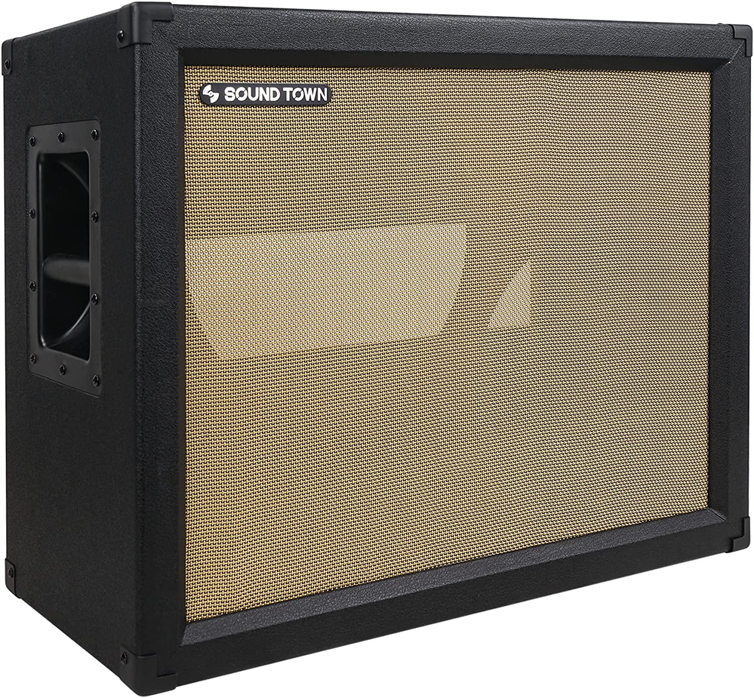Sound Town 2x12 Empty Guitar Speaker Birch Plywood, Black
