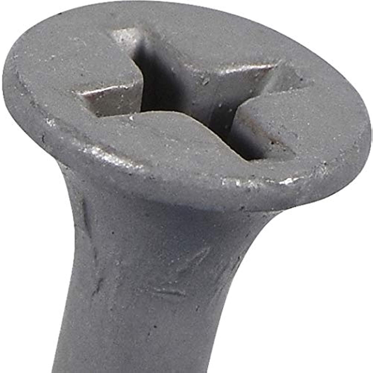 Fas-n-Tite Deck and Fence Wood Screws, #8 x 1-5/8", Steel, Epoxy, Phillips, Gray, 75 pack