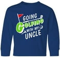thumbnail image 3 of Inktastic Going Golfing with my Uncle- kids golf Long Sleeve Youth T-Shirt, 3 of 5