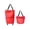 Red, variant on Foldable Rolling Shopping Bag, Portable Collapsible Grocery Tote Bag with Wheels for Supermarket Travel, Foldable Trolley Bag Utility Cart for Women Men Seniors, Red