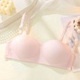thumbnail image 2 of Hduncf Womens Soft Support Tube Top Bra Ultra-Thin, Breathable Camisole Lingerie for Small Busts, Skin-Friendly Thin Underwear Pink L, 2 of 9