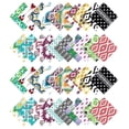 thumbnail image 2 of Soimoi 40Pcs Ikat Print Precut Fabrics Strips Roll Up 1.5 inches Cotton Jelly Rolls For Quilting - Multicolor, 2 of 9
