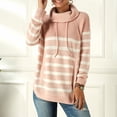thumbnail image 4 of Vedolay Women's Tops Womens Long Sleeve Tops Waffle Knit Fashion Cropped Casual V Neck Top,Pink L, 4 of 5