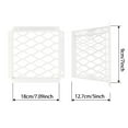 thumbnail image 7 of kowaku Dryer Vent Bathroom Exhaust Ventilation High Performance Wear Resistant Accessories Exhaust Fan Cover for Outside White, 7 of 7