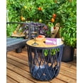 thumbnail image 6 of PRISP Timballa Storage Basket Table - Round Coffee Table, Side Table, End Table with Bamboo Lid, for Living Room, Bedroom, Patio & Balcony Decor, 6 of 7