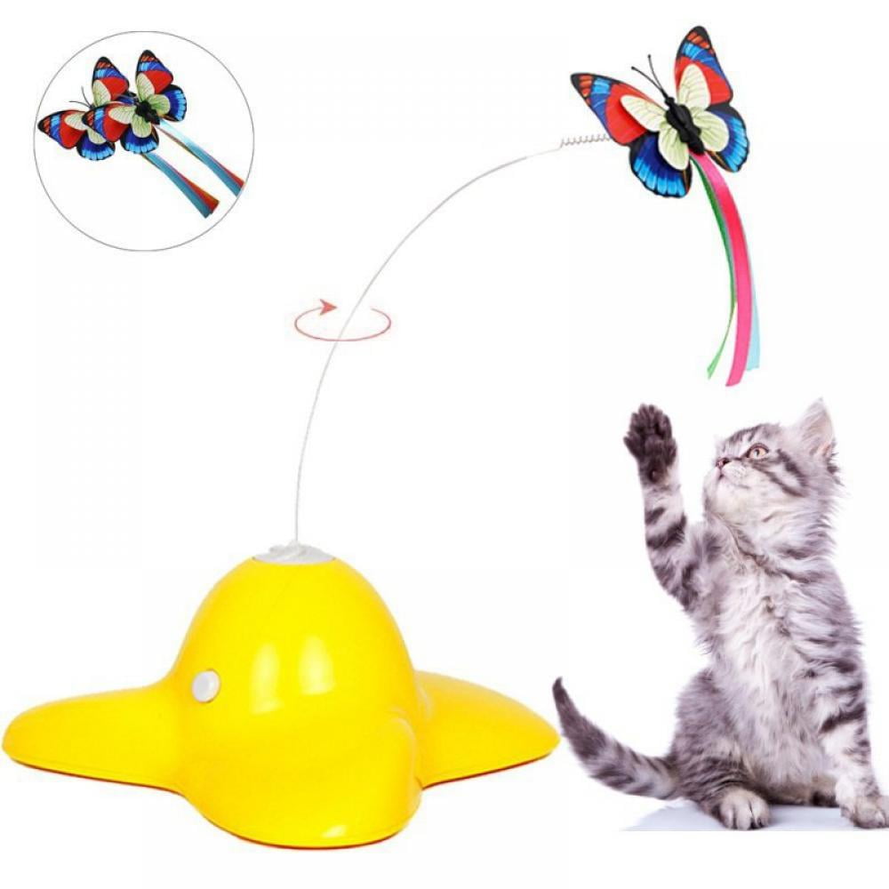 butterfly spinning cat toy