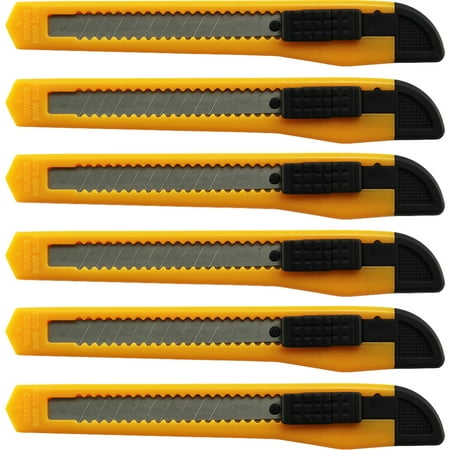 

Utility Knives Box Cutter Snap Off Razor Blade knife 6 pieces