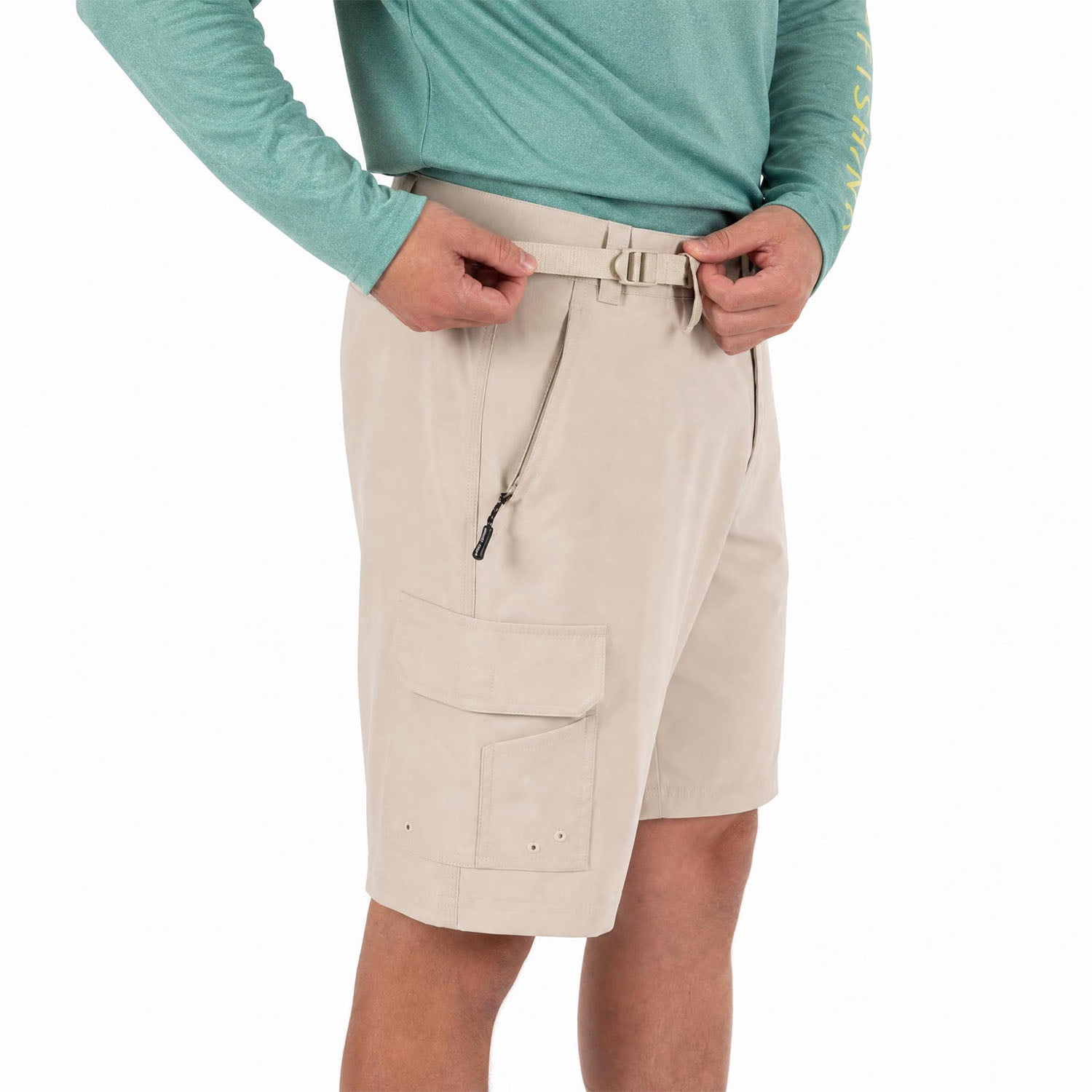 Men's Realtree Hybrid Fishing Shorts, Drift Sand, S