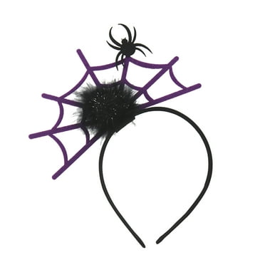 Sprifallbaby Women Halloween Headbands Spider Cobweb Hair Hoop Hair Accessories Party Hairpiece