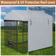 thumbnail image 4 of YINGYING Large Outdoor Dog Kennel, Dog Crate Heavy Duty Wire Metal Dog Playpen with Roof Cover Dog Enclosure (6.6'L x 6.6'W x 6.4'H), 4 of 13