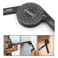 thumbnail image 2 of Aluminum Protractor Protractor with Internal and External Laser Precision Protractor for Carpenters, Pl, 2 of 3