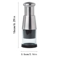 thumbnail image 3 of Oleegame 1PC Potato Fry Cutter Stainless All Multifunctional Pound Garlic Press Garlic Artifact Household Kitchen Vegetable Cutter Garlic Mincer Silver, 3 of 9