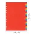 thumbnail image 3 of 1 Set A4 Binder Divider File Divider Subject Divider for Binder Notebook for School Office, 3 of 8