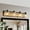 Black + 4-Lights, variant on Hi-LIGHTS,3-Light Farmhouse Vanity Light Fixture,Bathroom Wall Sconce(Bulb Not Included) with Clear Seeded Glass Shades,Modern Industrial Design for Bathroom,Bedroom,Entrance,Passage(Black)