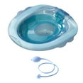 thumbnail image 1 of Elderly Toilet Seat Basin Woman Sitz Bath Multipurpose with Flusher Hose Blue, 1 of 7