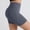 Dark Gray, variant on Stichou No Front Seam Biker Shorts for Women - High Waisted Workout Gym Yoga Comfy Shorts Tummy Control Yellow L