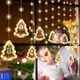 thumbnail image 5 of Luces navideñas para ventanas YUANXCMXG Decoración Luces de cortina 10 pies 3D interiores exteriores, 5 of 5