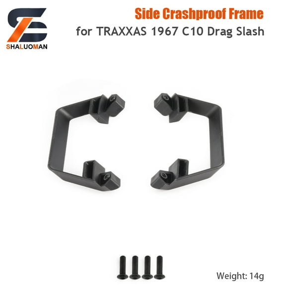 Plastic Stub Axle Carriers Steering Bellcranks Caster BLocks Driveshaft Assembly Front bulkhead For 1:10 Traxxas Slash Anti-collision
