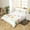 White Pink, variant on Girls Flower Duvet Cover Cute Aesthetic Watercolor Botanical Plants Bedding Set Full for Kids Kawaii Room Decor - 1 Bed Cover 2 Pillowcases
