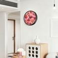 thumbnail image 6 of Voice Activated Clock with Glow Light 12 Inch Large Silent Wall Clock Battery Operated for Home Decor Red Maple Leaf Pattern, 6 of 8