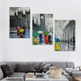 thumbnail image 4 of Gray Poster Canvas Oil Painting Painting Background Colorful Umbrellas Canvas Painting Posters And Prints Wall Art Pictures for Living Room Bedroom Decor, 4 of 4