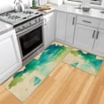 thumbnail image 2 of Blue Kitchen Rugs and Mats with Rubber Backing Non Skid Washable,2 Pieces Fashion Kitchen Mats for Floor Runner Rugs Standing Mat Set (17" Wx30 L+17" Wx 47" L Perfume), 2 of 3