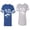 Men Royal / Women Heather, variant on Love Her Him To Death Matching Couple Cotton Jerseys (Men Royal / Women Green) (Men XL / Women XL)