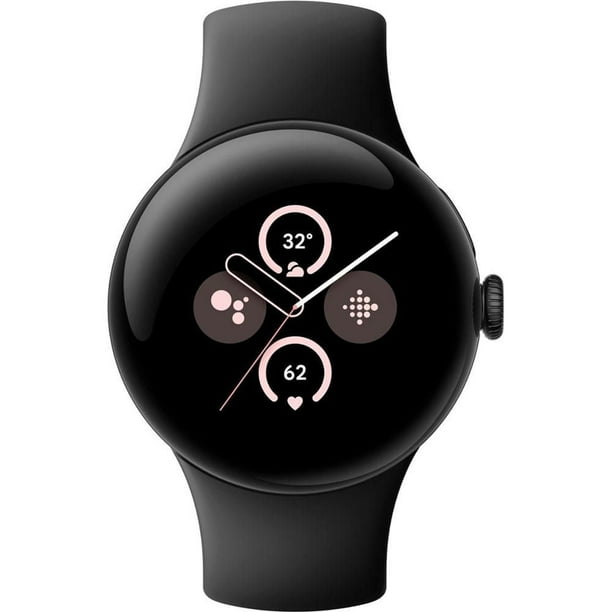 Google Pixel Watch 2 Matte Black Smartwatch with Obsidian Active